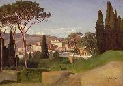 Jean-Achille Benouville View of a Roman Villa oil painting artist